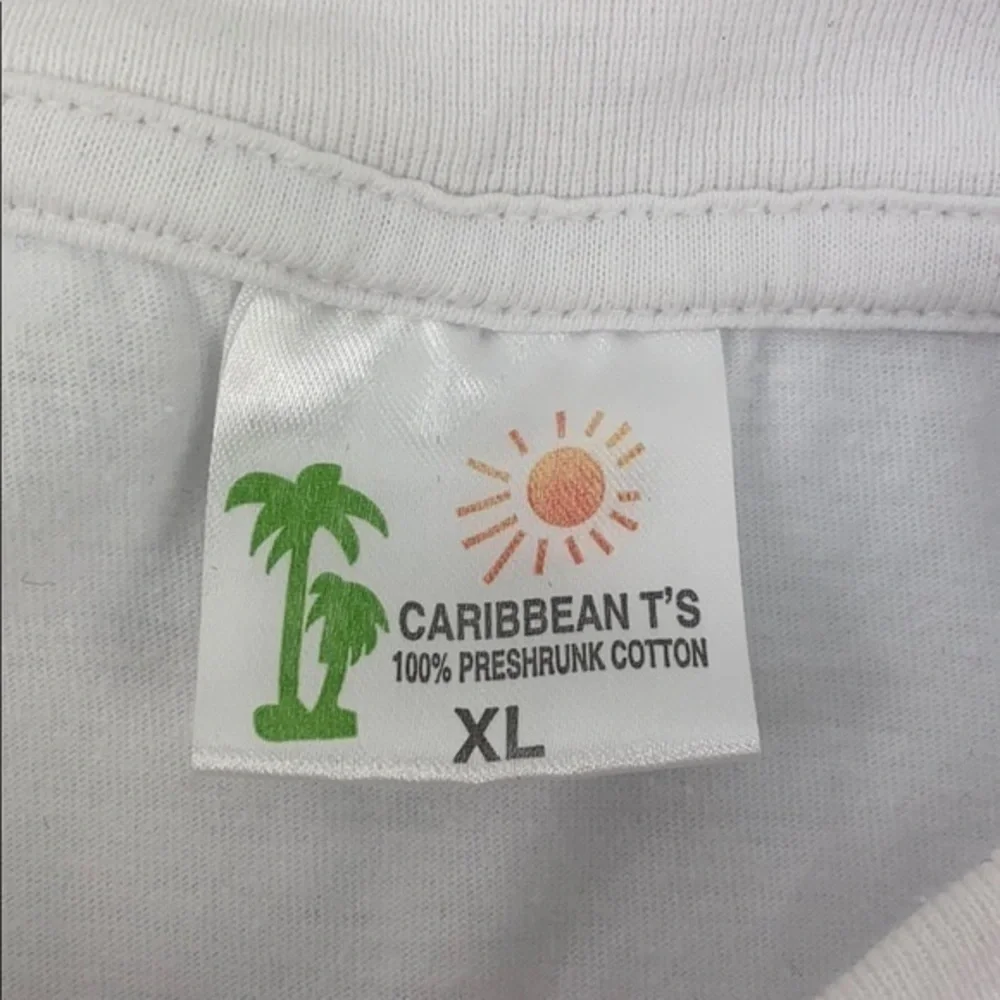 St.Marten White Shirt Caribbean T’s Size XL - Picture 4 of 9